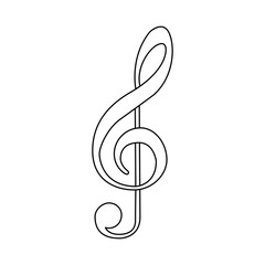 emblem music symbol icon image, vector illustration