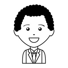 businessman character isolated icon vector illustration design