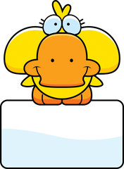 Cartoon Duckling Sign
