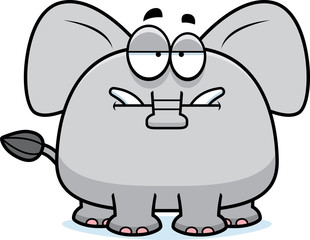 Bored Cartoon Elephant