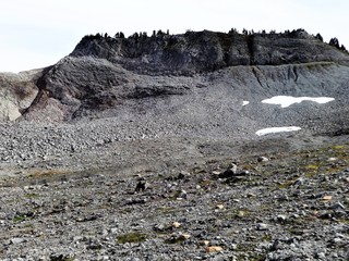 Volcanic rock formation in the North Cascades