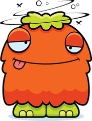 Drunk Cartoon Fluffy Monster