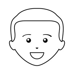 young man avatar character vector illustration design