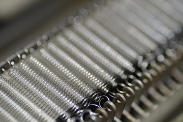 Ensemble m&eacute;canique d'une vielle imprimante