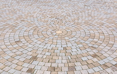 Duotone yellow and Gray Brick Stone on The Ground for Street Road