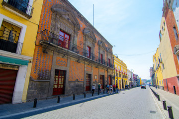 Streets of Puebla city, Mexico