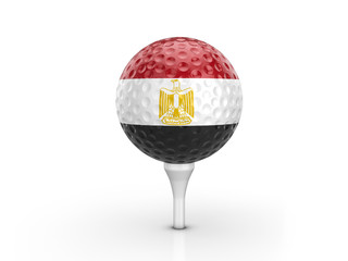 Golf ball Egypt flag