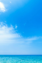 Fototapeta na wymiar Beautiful tropical sea and sky - Summer scene background