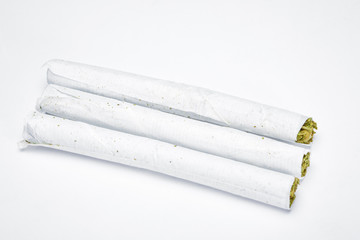 Close up of medical marijuana joint