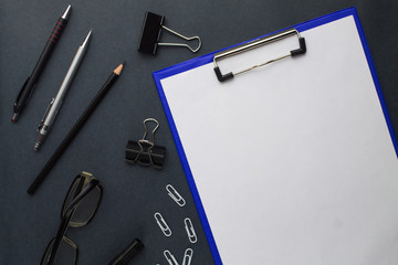 Fototapeta premium Blank Paper with other objects.