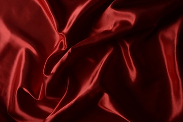 Efectos de luz en tela de color rojo