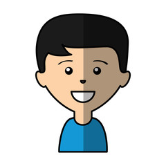 young man avatar character vector illustration design