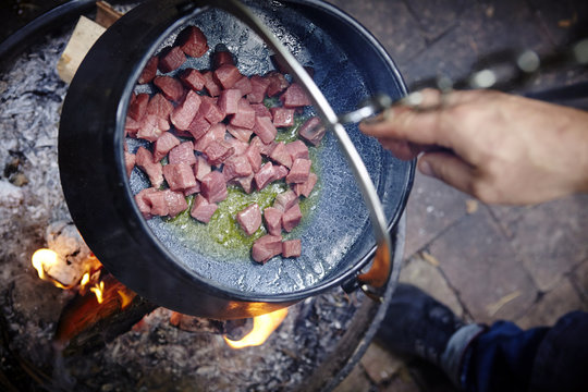 Cooking Goulash Stew