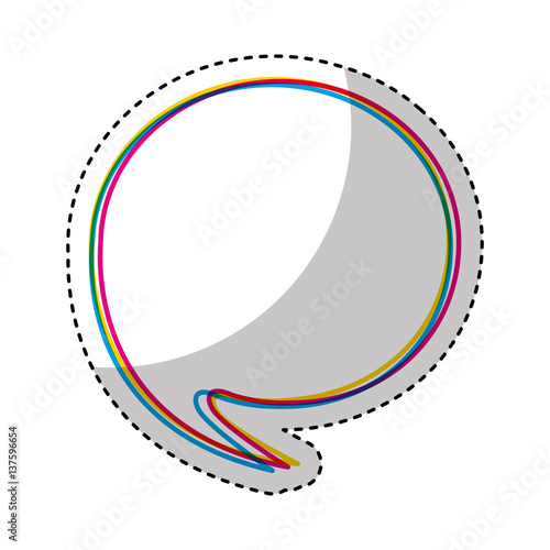 "speech bubble message icon vector illustration design" Stock image and royalty-free vector