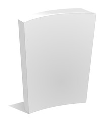 Blank Empty Book Cover Isolated on White vector eps 10
