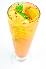 Spicy Lime and Mango Cocktail