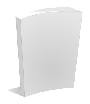 Blank Empty Book Cover Isolated on White vector eps 10