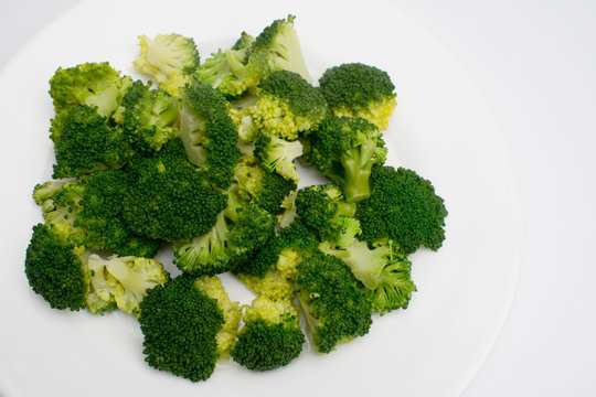 Group of cooked brocoli