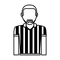 referee sport avatar character vector illustration design
