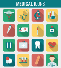Medical icons set. Healthcare icons. Vector