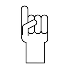 glove sport number one vector illustration design