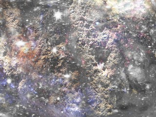 Galaxy Asteroid Abstract