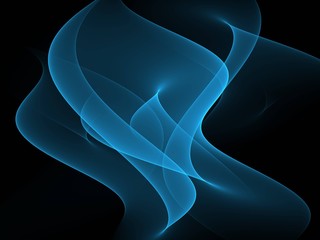 
    Abstract blue Smooth wave line 