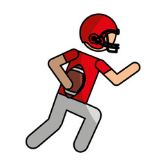 american football player avatar vector illustration design