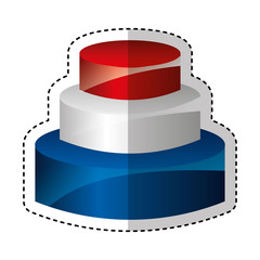 pyramid emblem infographic icon vector illustration design