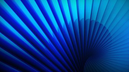 Blue digital background with 3d spiral structures