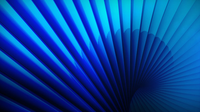 Blue digital background with 3d spiral structures