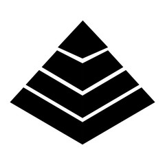 pyramid emblem infographic icon vector illustration design