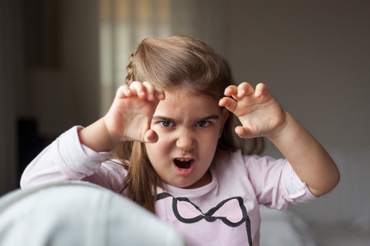 girl with a silly expression