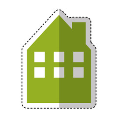 house silhouette isolated icon vector illustration design