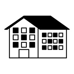 house silhouette isolated icon vector illustration design