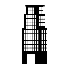 building silhouette isolated icon vector illustration design
