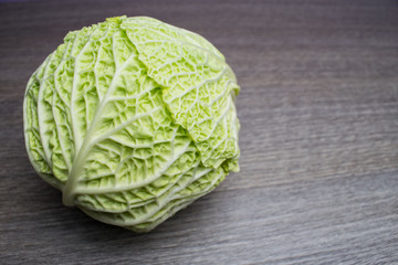 Fototapeta premium Whole savoy cabbage