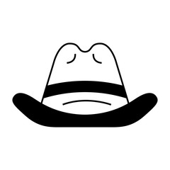 cow boy hat isolated icon vector illustration design