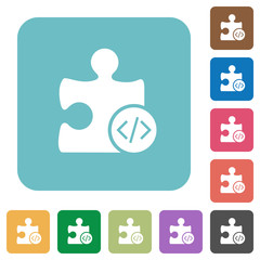 Fototapeta premium Plugin developing rounded square flat icons