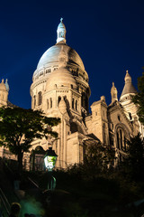 Fototapeta na wymiar The Basilica of the Sacred Heart of Paris