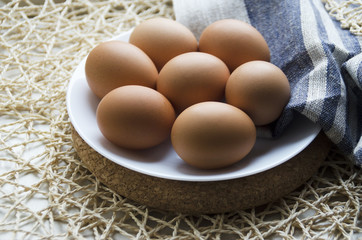 Chicken eggs