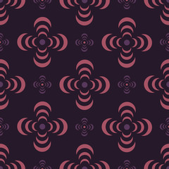 EPS10 file. Seamless floral geometric pattern. Vintage background.