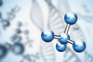 Abstract background . DNA molecule with X chromosomes