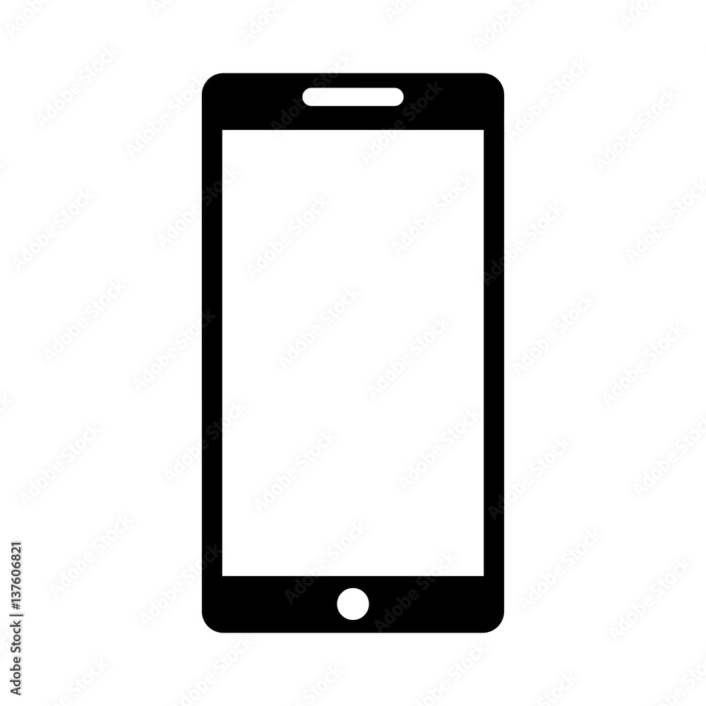 Canvas Prints smartphone technology line icon vector illustration design