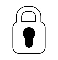 safe padlock isolated icon vector illustration design