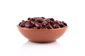 Red kidney beans in a dish
