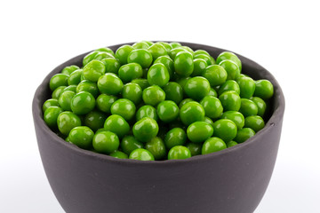 Bowl of green wet pea