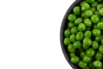 Bowl of green wet pea