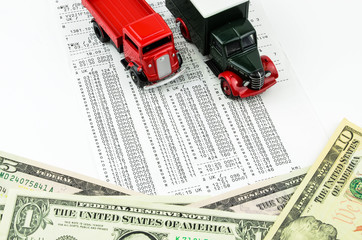 Digital tachograph print out day shift