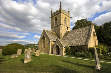 Fototapeta na wymiar Broadway parish church in the coyswolds, Worcestershire, Midlands, England, UK.